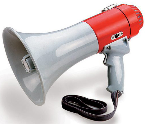 Athletic Specialties Long-Range Megaphone with Siren