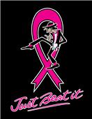 Epic Ladies Cancer Just beat i V-Neck Graphic T-Shirts