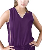 Women's Girls Pebble Mesh Sleeveless Jerseys