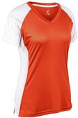 Champro Women Girls Infinite V-Neck Short Sleeve Softball Jersey