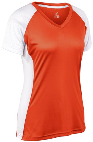 Champro Women Girls Infinite V-Neck Short Sleeve Softball Jersey. Decorated in seven days or less.