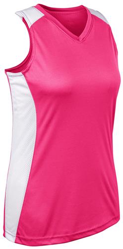 Champro Women Girls Infinite V-Neck Racerback Softball Jersey. Decorated in seven days or less.