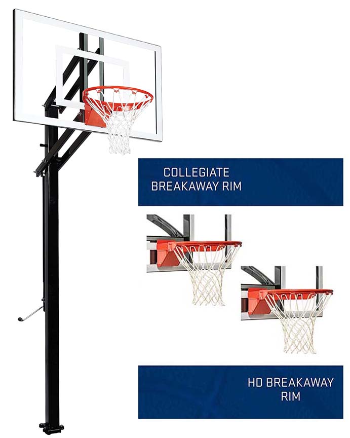E171501 Goalsetter Extreme Series 48" InGround Basketball System X448
