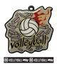 Epic 2.75" Sport Breakthrough Volleyball Award Medal & Ribbon
