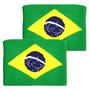 Unique Sports Brazil Flag Wristbands (PAIR)