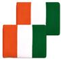 Unique Sports Ireland Flag Wristbands (PAIR)