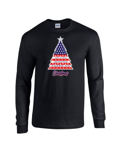 Epic American Christmas Long Sleeve Cotton Graphic T-Shirts. Free shipping.  Some exclusions apply.