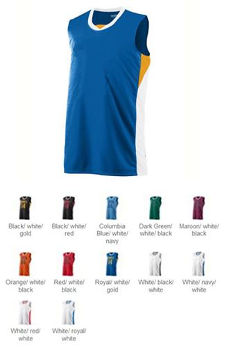 Augusta Wicking Duo Knit Sleeveless Game Jersey. Printing is available for this item.