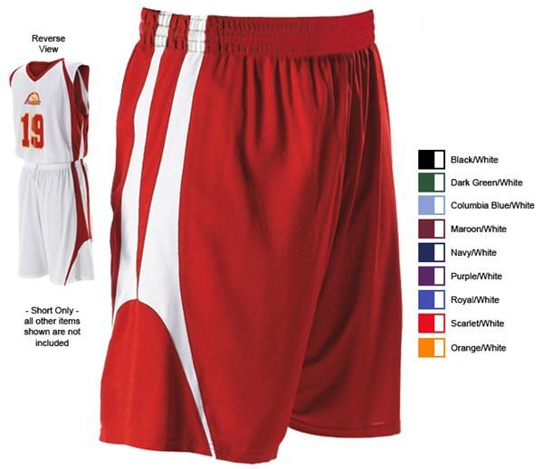 youth red basketball shorts