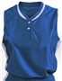 Womens Girls Sleeveless 2-Button Dazzle Mesh Jerseys