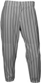 Girl's 100% polyester 2-Snap Front Pinstripe Softball Pants