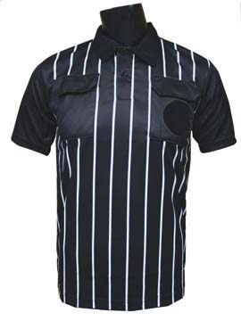Official Soccer Referee Jerseys-SHORT Sleeve-BLACK