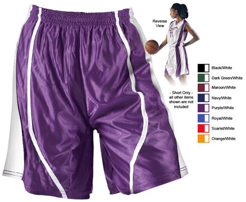Alleson 546PW Women's Reversible Basketball Shorts