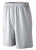 Augusta Adult XL Silver Grey Longer Length 9" Wicking Mesh Athletic Shorts