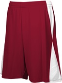 Adult 9" Flatback Mesh Diamond Basketball Shorts No Pockets