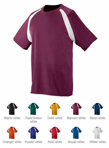 Augusta Wicking Color Block Soccer Jersey. Printing is available for this item.