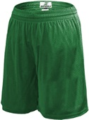 Womens 8" Polyester Eyelet Mesh Shorts With Liner