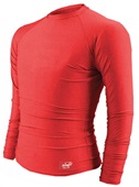 Mens Long Sleeve Compression Poly Spandex Tight Fit Training Shirt