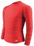 Mens Long Sleeve Compression Poly Spandex Tight Fit Training Shirt