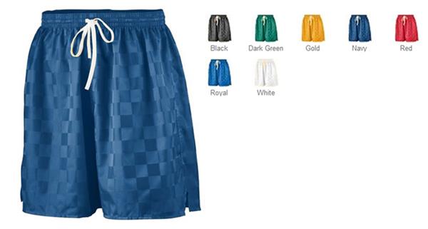 checkerboard soccer shorts