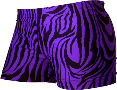 Gem Gear Compression Zebra Prints Cheer Shorts