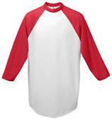  Adult 2-Color Baseball Jerseys (A3XL - Heather - Royal, Red, Black, Navy)