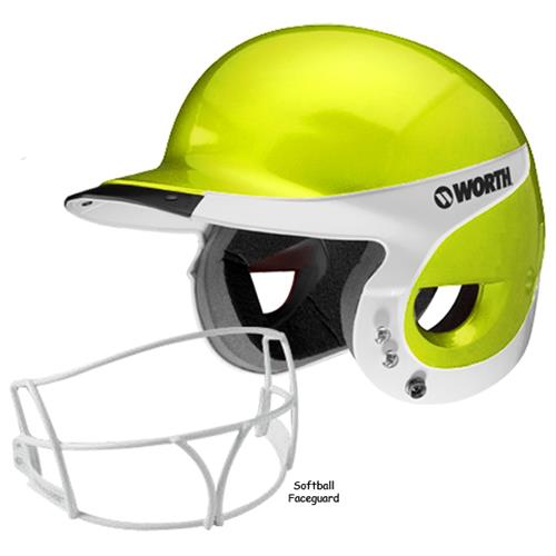 Worth Away Liberty Batter's Helmets w/Faceguard. Free shipping.  Some exclusions apply.