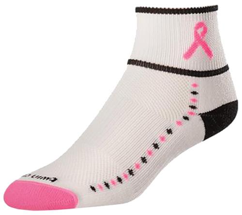 TCK Cancer Ribbon Quarter II Socks