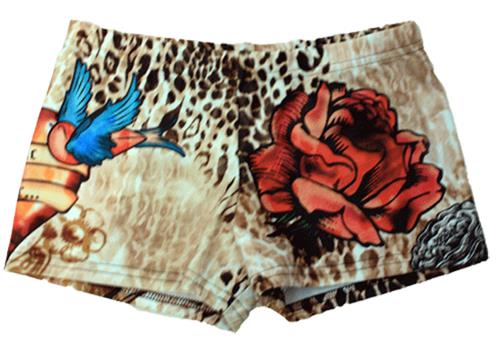 Funkadelic Cheetah Rose 2 1/2" Compression Shorts