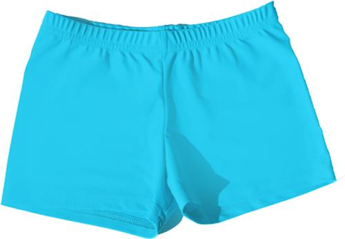 Neon Totally Turquoise Compression Shorts
