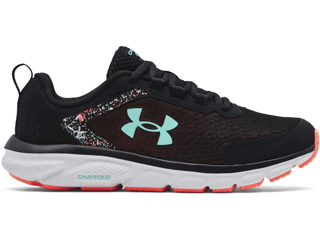 E183395 Under Armour Women's Charged Assert 9 Paint Splatter Running