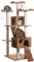 Armarkat 74" Multi-Level Real Wood Cat Tree Large Cat Play Furniture With Sratching Posts, Large Pl