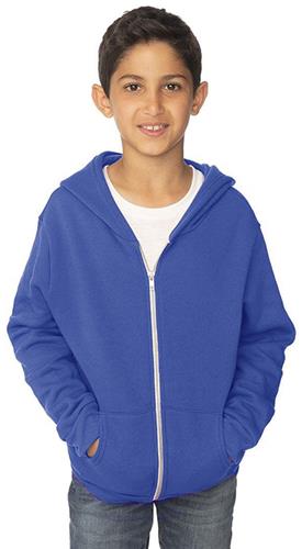 Royal Apparel Youth Fashion Fleece Zip Hoodie 3222. Decorated in seven days or less.