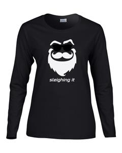 Epic Ladies X-Sleighing It Long Sleeve Graphic T-Shirts. Free shipping.  Some exclusions apply.