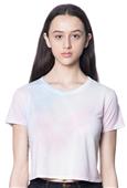 Women's Weekend Watercolor Tie Dye Boxy Crop