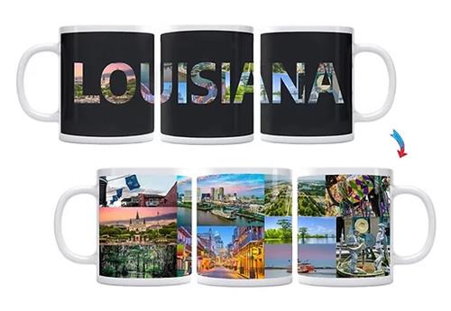 State of Louisiana ThermoH Exray Color Changing Coffee Mug SOLA1001