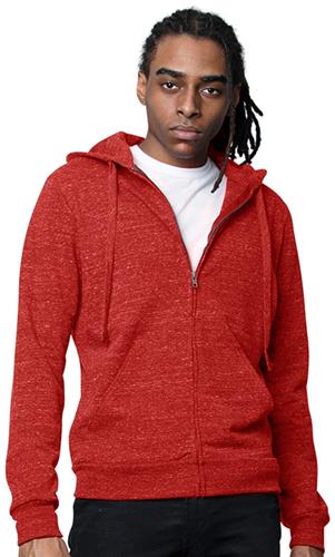 Royal Apparel Unisex eco Triblend French Terry Full Zip Hoodie 42100. Decorated in seven days or less.