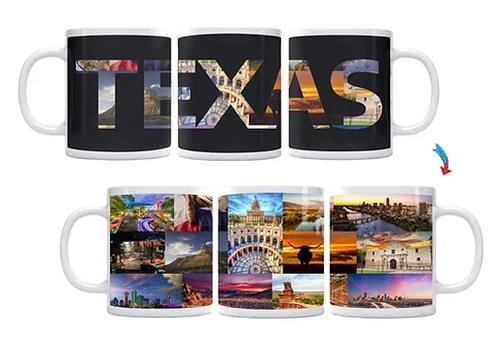 State of Texas ThermoH Exray Color Changing Coffee Mug SOTX1001