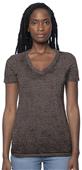 Royal Apparel Women's Burnout Wash V-Neck 17133BO