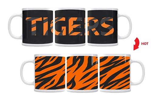 NCAA Black & Orange Tiger Stripes ThermoH Exray Color Changing Mug TIG1001