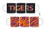 NCAA Purple & Orange Tiger Stripes ThermoH Exray Color Changing Coffee Mug