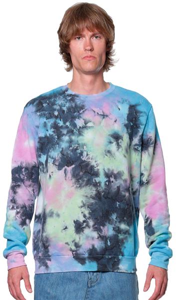 Royal Apparel Unisex Galaxy Tie Dye Crew Sweatshirt 3499GLX Epic