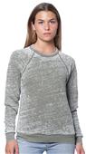 Royal Apparel Unisex Burnout Triblend Raglan Crew Sweatshirt 25159BO