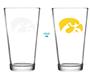 NCAA University of Iowa ThermoC Logo Pint Glass