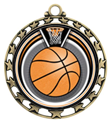Hasty Super Star Medal Basketball Eclipse Insert. Personalization is available on this item.