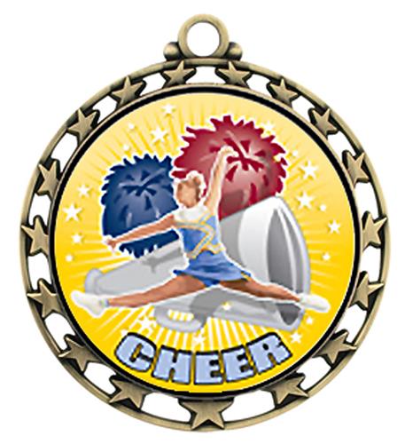 Hasty Awards Super Star Medal Cheer HD Insert. Personalization is available on this item.
