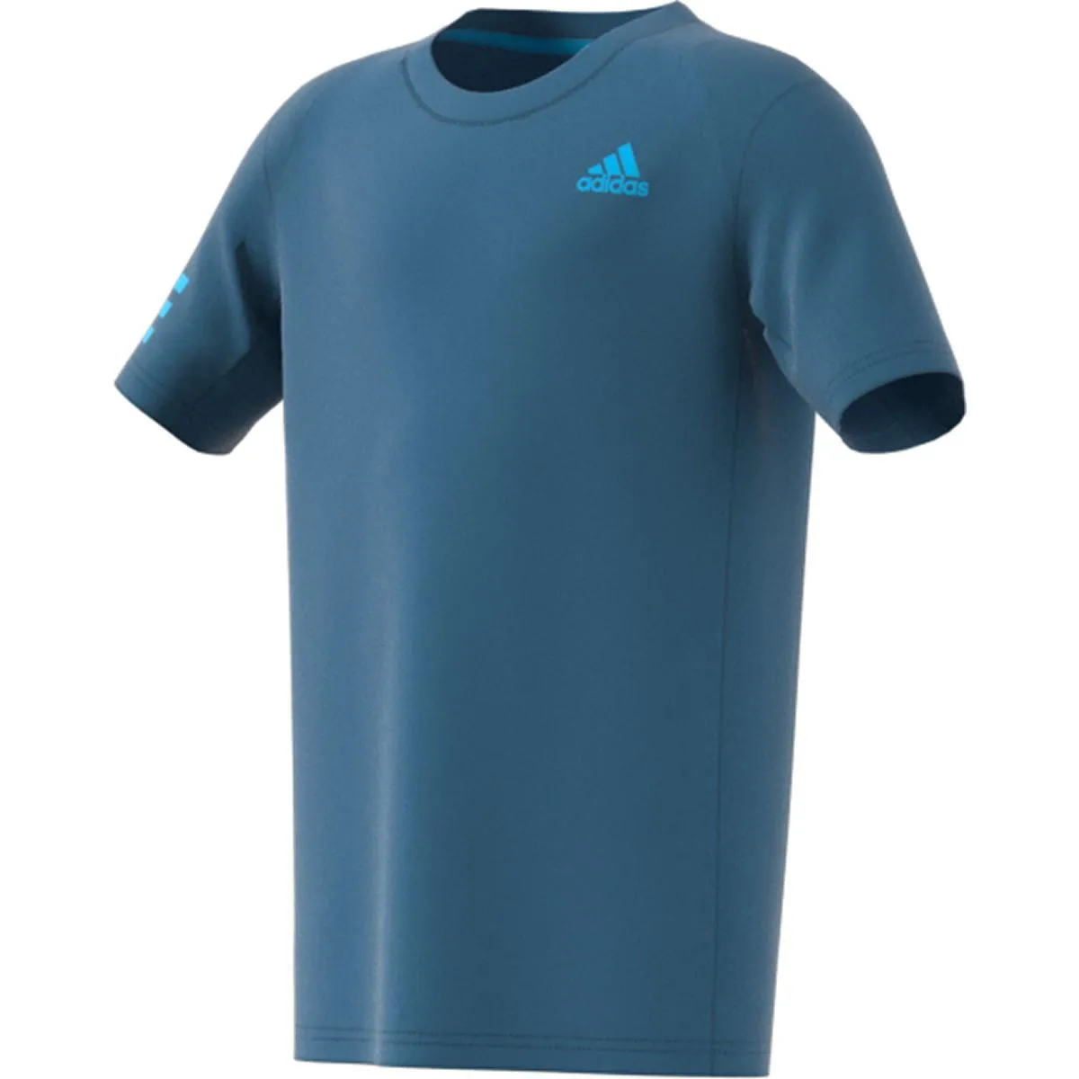 E184553 Adidas Club 3Stripe Tennis Boys TShirt