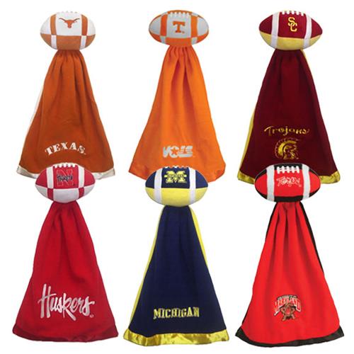 E18497 Snuggleball College NCAA Fleece Football Blankets