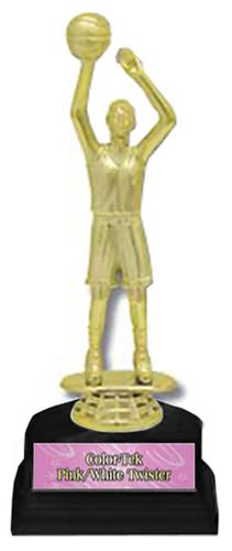 Basketball Female Figure 6" Participation Trophies. Personalization is available on this item.