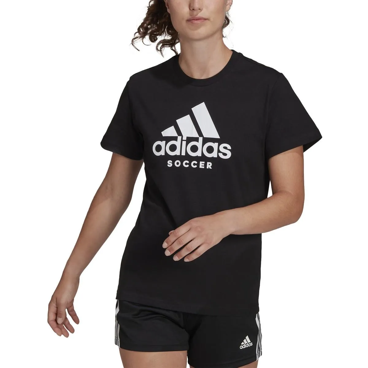 E185332 Adidas Soccer Logo Womens T-Shirt